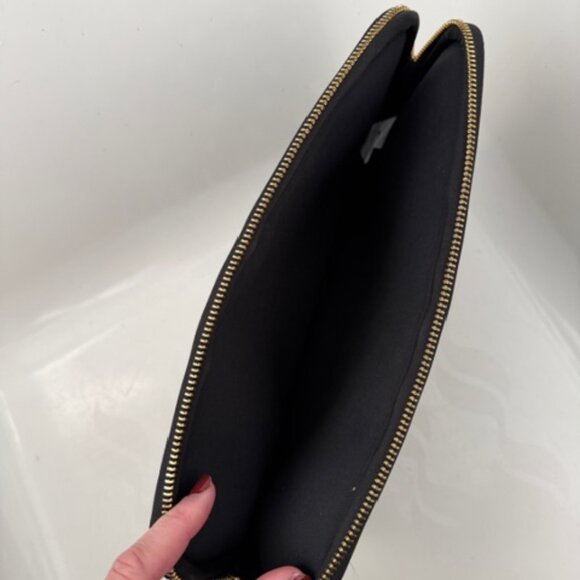 KATE SPADE Sunshine Dot Laptop Ipad Padded Sleeve Case Black White - Picture 6 of 9